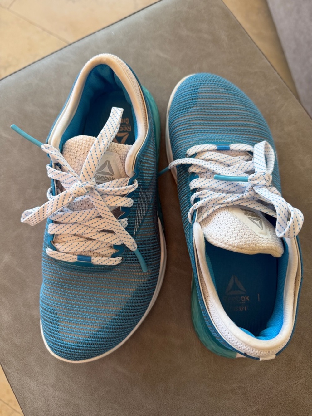 Reebok CrossFit Teal and White Women's Athletic Sneakers